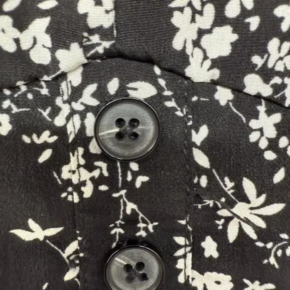 Disturbia Naomi Corset Mini Dress Women's Sz 16 Black Floral Print Gothic Lolita - Picture 4 of 9